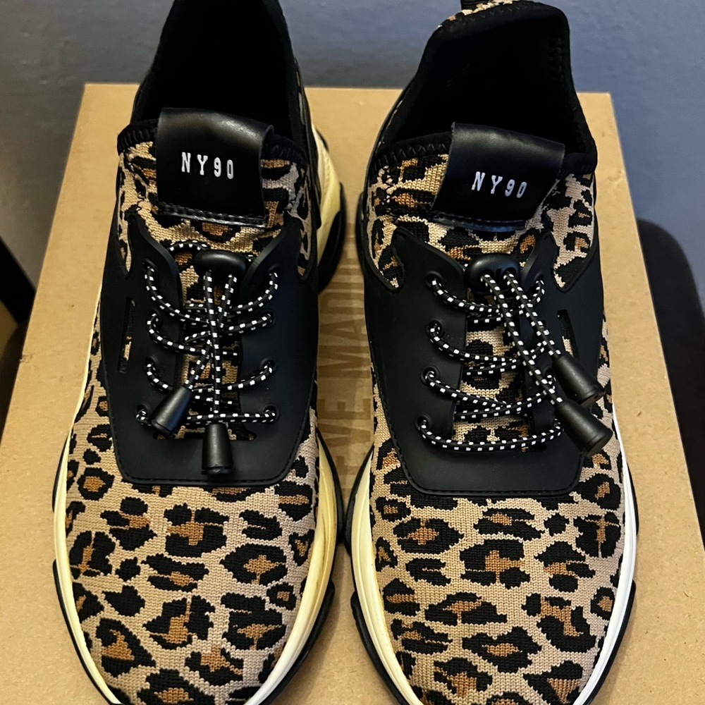 Steve Madden Leopard Print Athletic Shoes